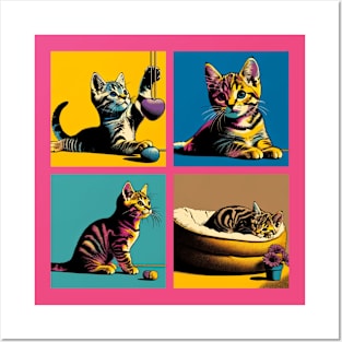 Tabby Pop Art - Cute Kitties Posters and Art